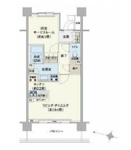 リージア経堂テラスガーデン 516 間取り図