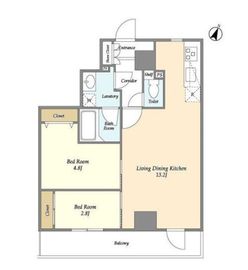 プラート宮坂 603 間取り図