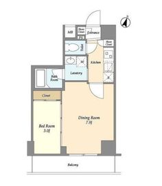 プラート宮坂 503 間取り図