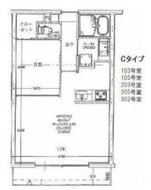 東が丘ガーデンズ 302 間取り図