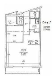 東が丘ガーデンズ 106 間取り図