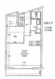 東が丘ガーデンズ 206 間取り図