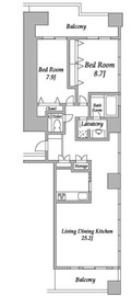 プラザタワー勝どき 4108 間取り図