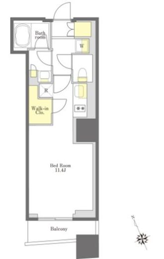 プライムメゾン大塚 1508 間取り図