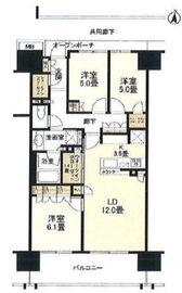ブリリア辰巳キャナルテラス 2階 間取り図