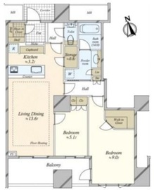 ブランズ麻布狸穴町 4階 間取り図