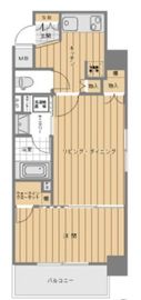 日神デュオステージ新宿外苑東通り 2階 間取り図