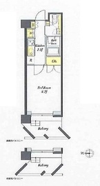 プライムメゾン浅草イースト 204 間取り図