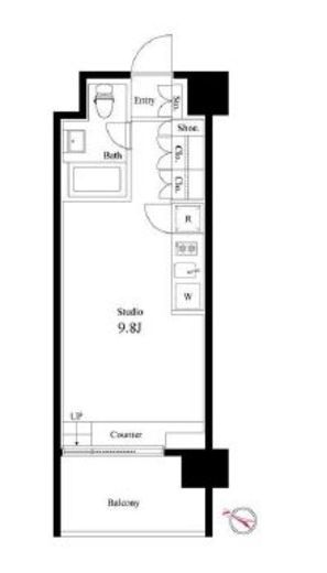 イプセ学芸大学 803 間取り図