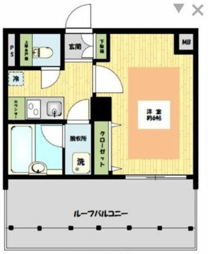 パレステュディオ白金高輪 6階 間取り図