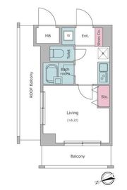 レジディア東品川 1001 間取り図