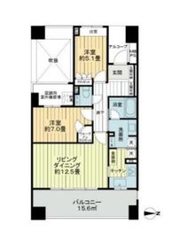 レクセルプラザ東陽町 8階 間取り図