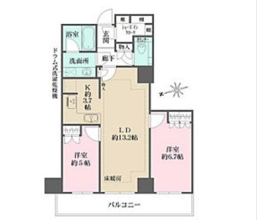 ザ・パークハウス新宿タワー 15階 間取り図