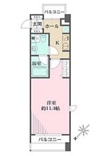西新宿VIPROYAL 201 間取り図