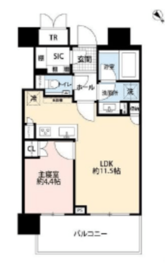 パークシティ武蔵小山ザタワー 5階 間取り図