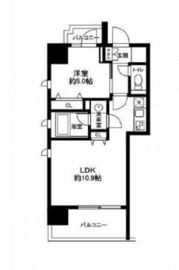 南麻布パークハイツ 1101 間取り図