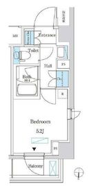 パークアクシス錦糸町スタイルズ 206 間取り図