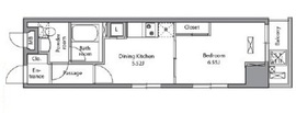 レジディア入谷 403 間取り図
