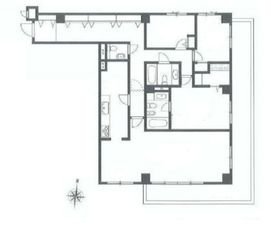 赤坂グランドハウス 2階 間取り図