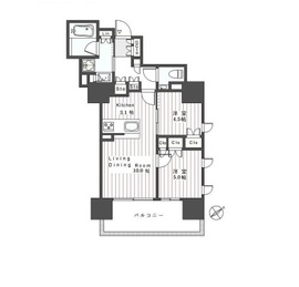 ウェリス六本木 6階 間取り図