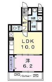 クレイオ三田 203 間取り図