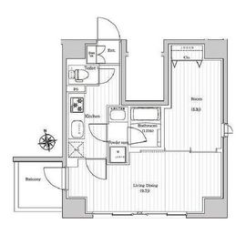 プレミアムキューブジー東新宿 10階 間取り図