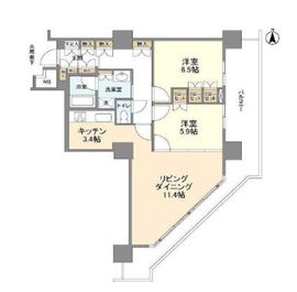 豊洲シエルタワー 16階 間取り図