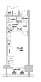 コンフォリア北参道 807 間取り図