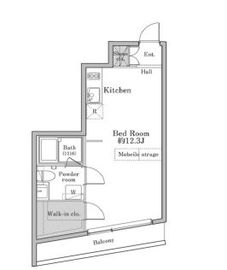 ユニテラス三軒茶屋 101 間取り図