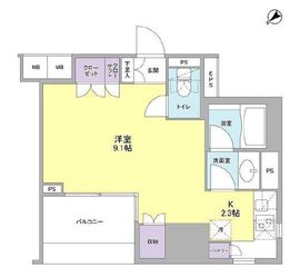 コンフォリア池袋DEUX 901 間取り図