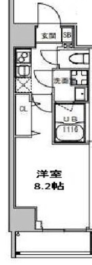 S-RESIDENCE押上Clair (エスレジデンス押上クレール) 801 間取り図
