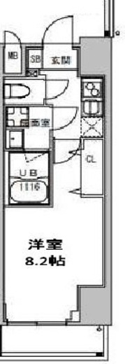 S-RESIDENCE押上Clair (エスレジデンス押上クレール) 203 間取り図
