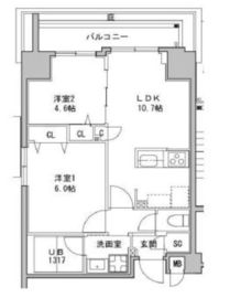 S-RESIDENCE押上Clair (エスレジデンス押上クレール) 204 間取り図