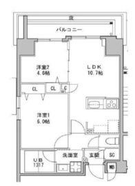 S-RESIDENCE押上Clair (エスレジデンス押上クレール) 304 間取り図