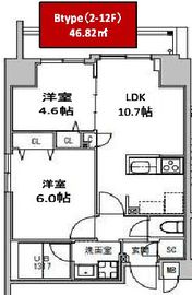 S-RESIDENCE押上Clair (エスレジデンス押上クレール) 1203 間取り図