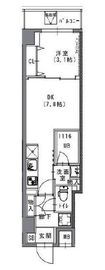 S-RESIDENCE菊川rivie (エスレジデンス菊川リヴィエ) 302 間取り図
