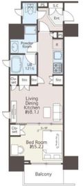 ライオンズフォーシア浅草橋 703 間取り図