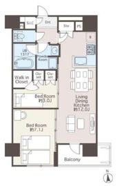 REFRAME 5 Asakusabashi 1401 間取り図