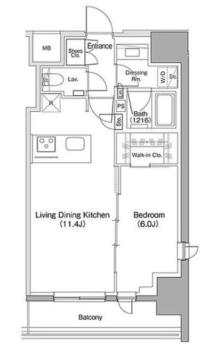 ザ・パークハビオ明大前 601 間取り図