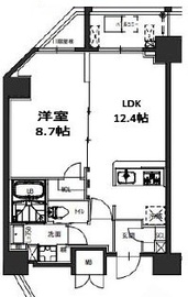 S-RESIDENCE駒込六義園 (エスレジデンス駒込六義園) 1203 間取り図