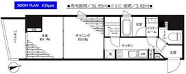 パークリュクス新宿御苑前mono 7階 間取り図