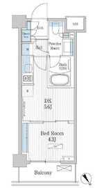 パークアクシス門前仲町テラス 234 間取り図