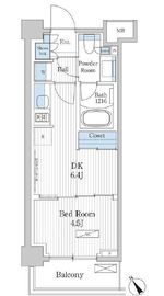 パークアクシス門前仲町テラス 101 間取り図