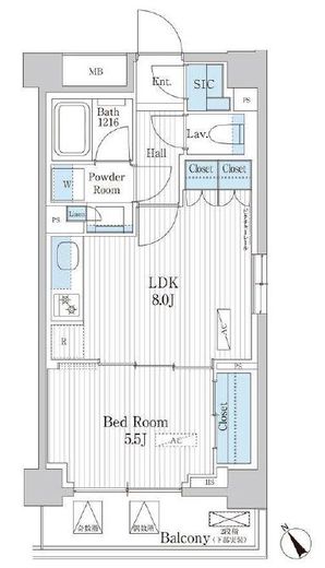 パークアクシス門前仲町テラス 321 間取り図