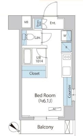 アレージュマン日本橋人形町 305 間取り図