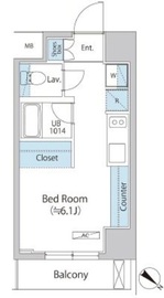 アレージュマン日本橋人形町 405 間取り図