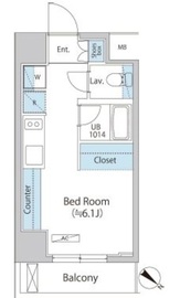 アレージュマン日本橋人形町 303 間取り図