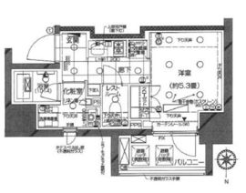 ピアース武蔵小杉EAST 7階 間取り図