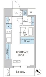 アレージュマン日本橋人形町 403 間取り図