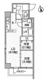 レクシード神楽坂 301 間取り図